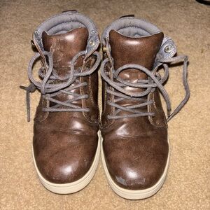 Brown Leather Boy's Boots